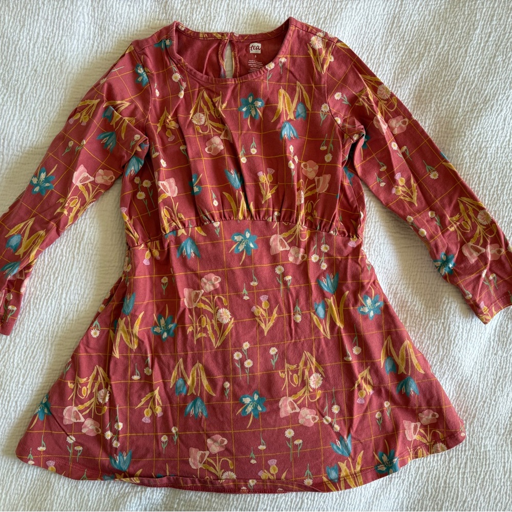 Tea - Floral Long Sleeve Dress